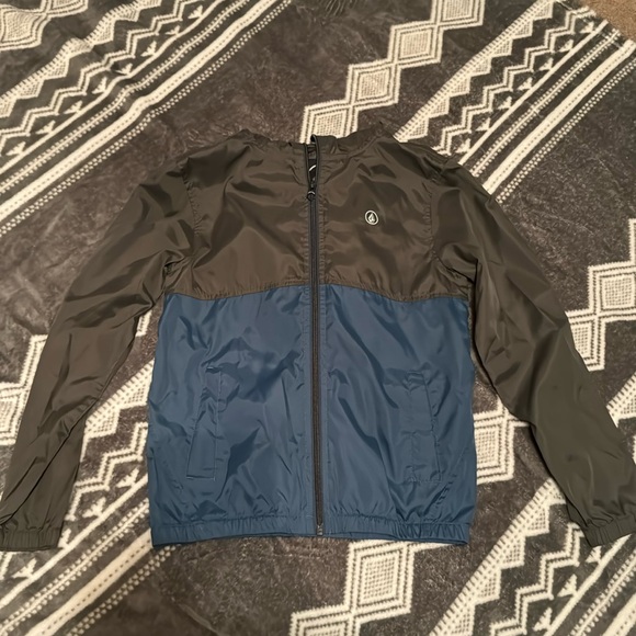 Boys Volcom Windbreaker Hooded Jacket - Picture 1 of 4